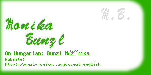 monika bunzl business card